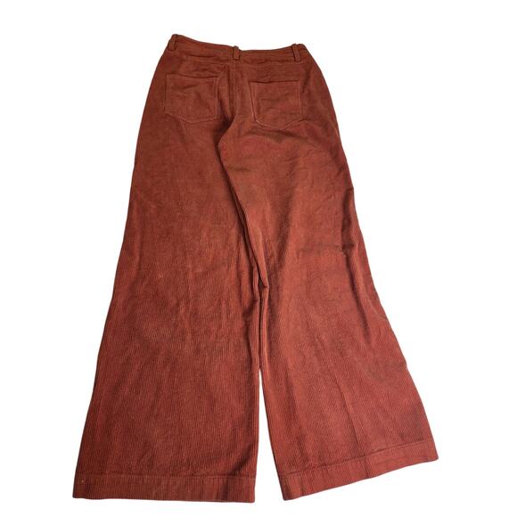 Altar'd State Rust Wide Leg High Waist Corduroy Pants Large - Picture 1 of 7